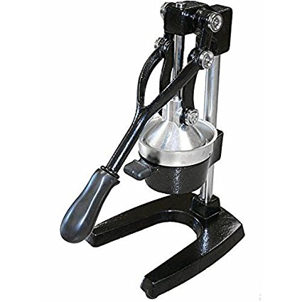 Commercial Manual Lever Press Citrus Juicer Heavy Cast Iron Steel Base and Stainless Steel Bowl CHEFCAPTAIN TM