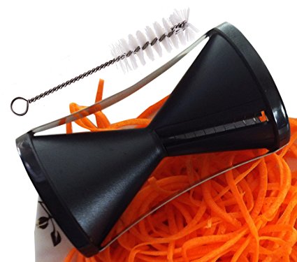 Chelsydale's Spiral Slicer - Vegetable Spiralizer - Julienne Cutter - Pasta Noodle Maker (Black)