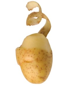 Peeled potato