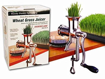 Handy Pantry HJ Hurricane Stainless Steel Manual Wheatgrass Juicer