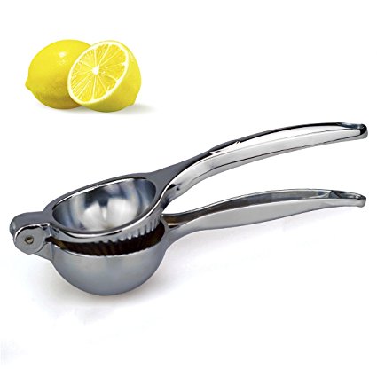 Lemon Squeezer, Large Bowl Premium Zinc Alloy Single Press Hand Lemon Juicer Squeezer For Orange, Lime, all Citrus Fruits, Exquisite/100% Food Safe/Durable/Fruitful/Easy Use (Big)