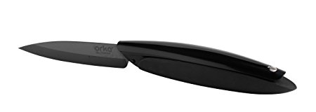 Mastrad A22200 Ceramic Paring Knife, Black, 4-Inch