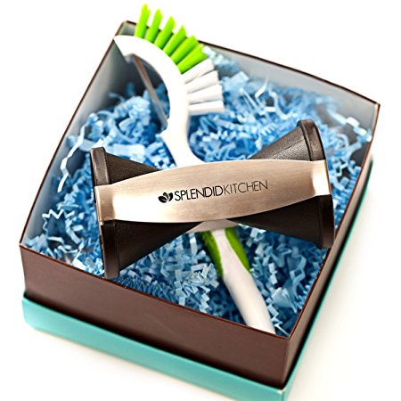 Spiralizer Vegetable Slicer, Vegetable Peeler & Cleaning Brush: Gift-boxed. Make Zucchini Noodles