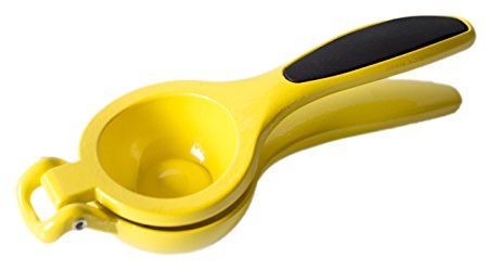 Lemon Squeezer - Lemon, Lime and Small Citrus Fruits Manual Juicer with Non-Slip, Easy Grip Handles for Simple & Quick Squeezing of Fresh Juice without Peel, Pulp & Seeds. With Coziest Home, Making a Lemonade out of your Lemons is Now Easier than Ever!