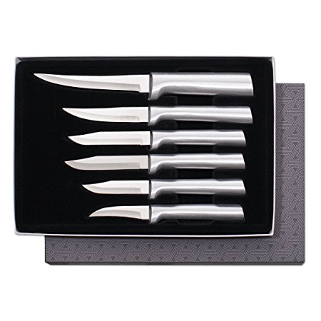 Rada Cutlery Paring Knife Set – 6 Knives with Stainless Steel Blades With Aluminum Handles Made in the USA