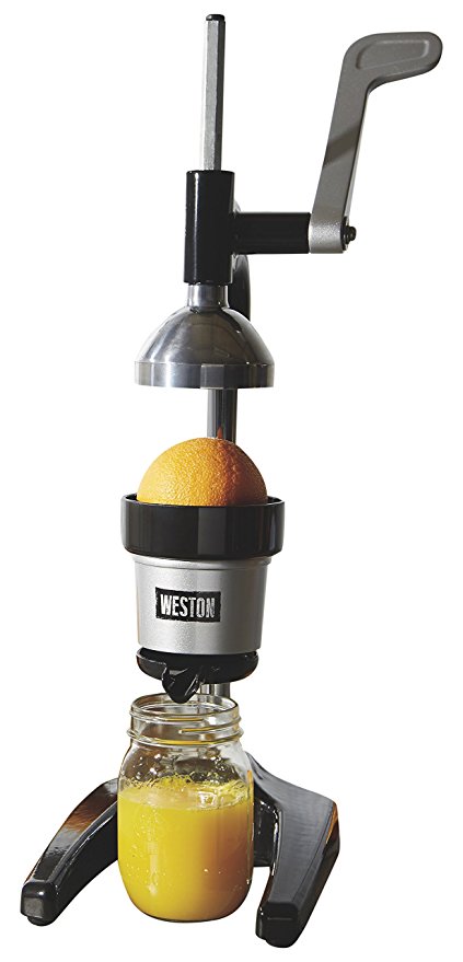 Weston 66431 Pro Series Citrus Juicer, One, Silver