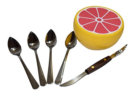 Grapefruit spoons (4), Knife, and Keeper Set