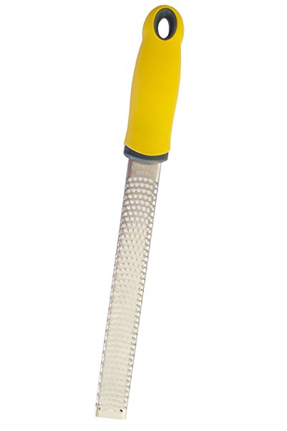 Lemon Zester/Grater Premium Made of Stainless Steel with Safety Cover – No-slip and Comfort Handle Citrus Zest Tool