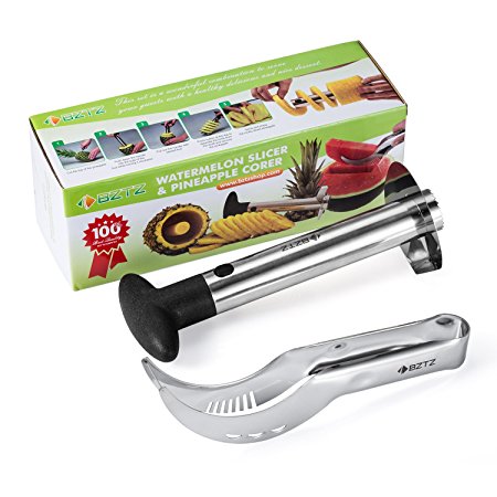 BZTZ Stainless Steel Pineapple Cutter and Watermelon Slicer