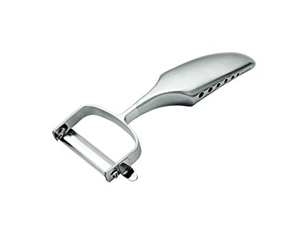 Global Classic Stainless Steel 2 Inch Vegetable Straight Edge Y Peeler