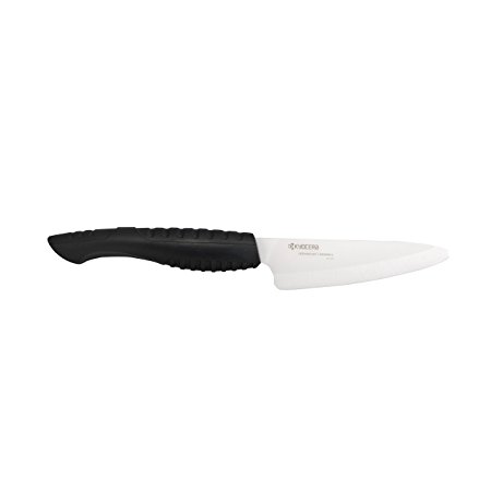 Kyocera Outdoor Ceramic Camp Kitchen Knife and Sheath Set, Black