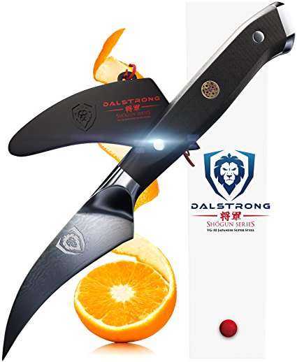 DALSTRONG Bird's Beak Paring Peeling Tourne Knife - Shogun Series - Japanese AUS-10V - Vacuum Heat Treated - 3